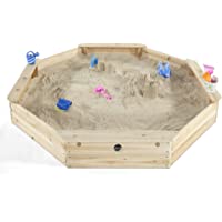 Plum 25058 - Piscina de Arena Octogonal (Madera- 1-77 x 1-77 x 0-23 m)